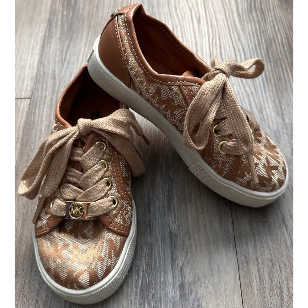 Michael Kors Toddler Girl Brown/Tan Sneakers